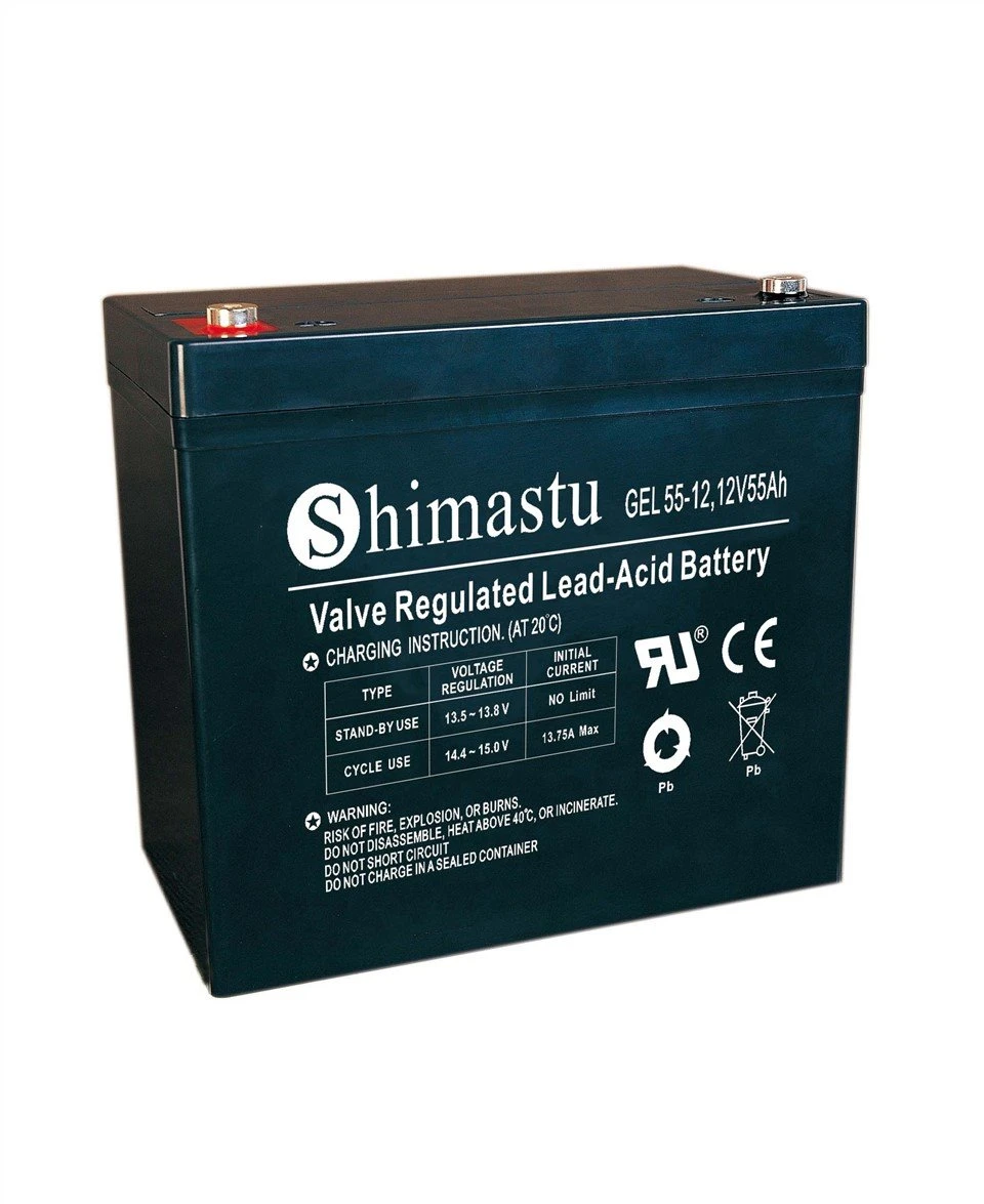 12V 55Ah GEL roj teeb