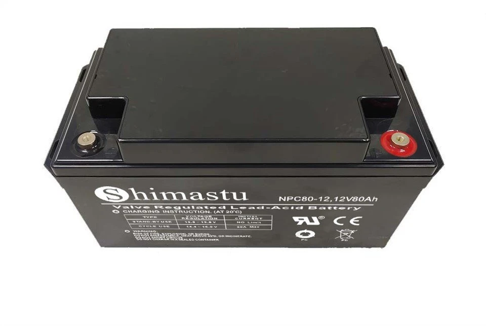 12V 80Ah Deep Cycle Roj teeb